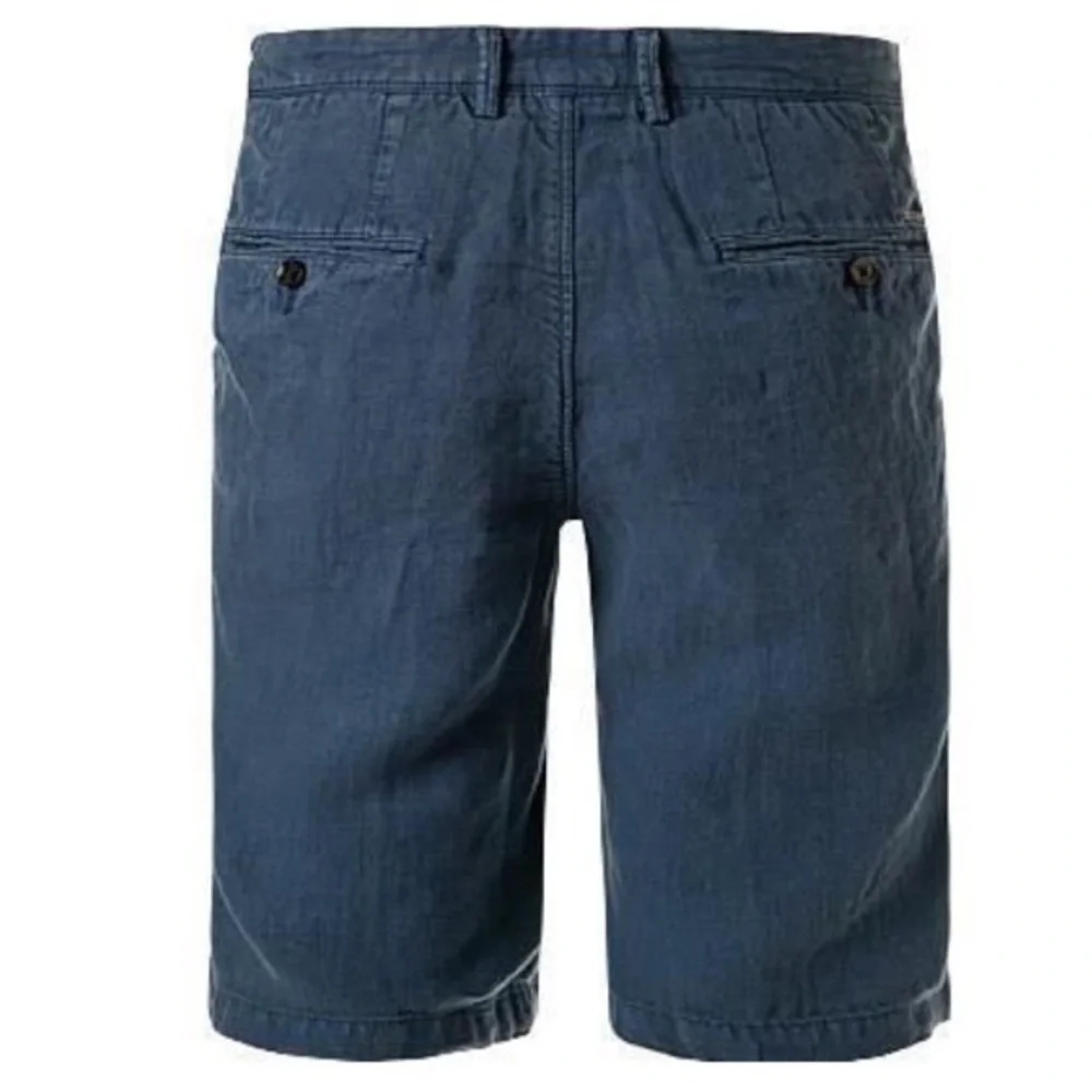 HUGO BOSS Rigan Regular Fit Linen Shorts
